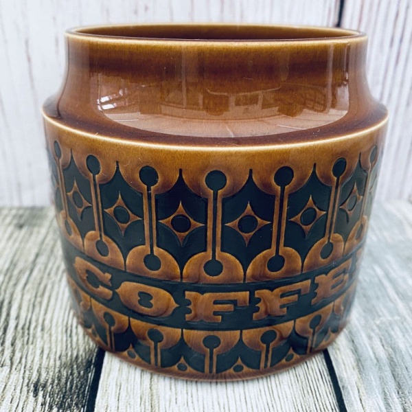 Hornsea Pottery Heirloom Autumn Brown Coffee Storage Jar, Small (No Lid)