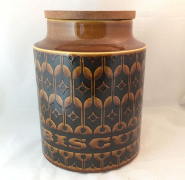 Hornsea Pottery Heirloom Autumn Brown Large Biscuit Storage Jars