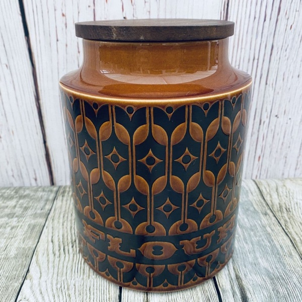 Hornsea Pottery Heirloom Autumn Brown Large Flour Storage Jar