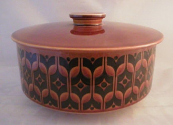 Hornsea Pottery Heirloom Autumn Brown Lidded Serving Dish