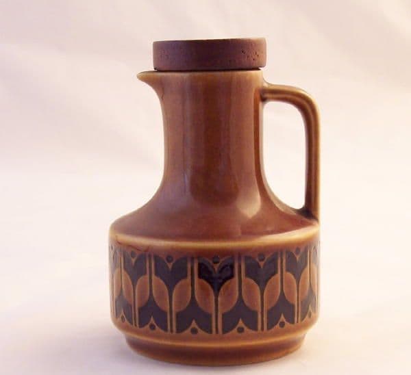 Hornsea Pottery Heirloom Autumn Brown Lidded Vinegar Jugs