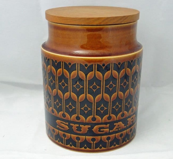 Hornsea Pottery Heirloom Autumn Brown Medium Sugar Storage Jars