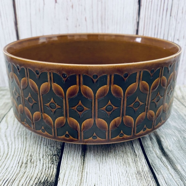 Hornsea Pottery Heirloom Autumn Brown Open Salad/Fruit Serving Bowl