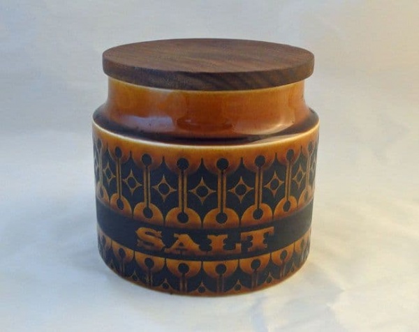 Hornsea Pottery Heirloom Autumn Brown Salt Storage Jars
