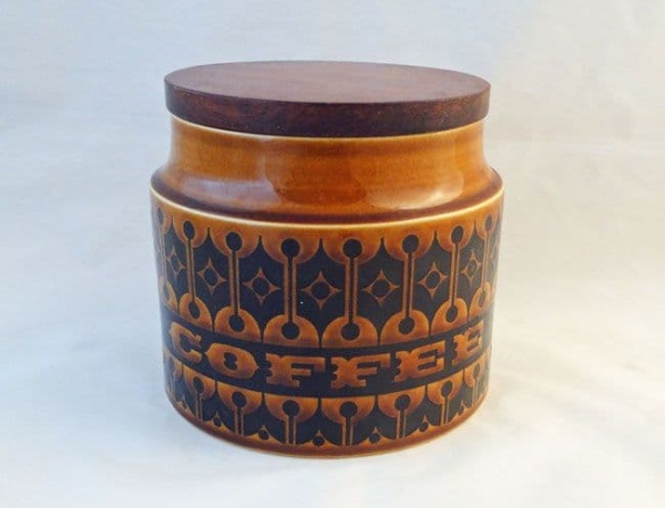 Hornsea Pottery Heirloom Autumn Brown Small Coffee Storage Jars