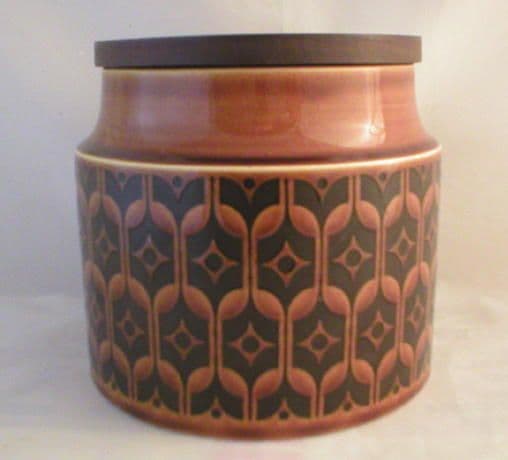 Hornsea Pottery Heirloom Autumn Brown Small  Unlabelled Storage Jars