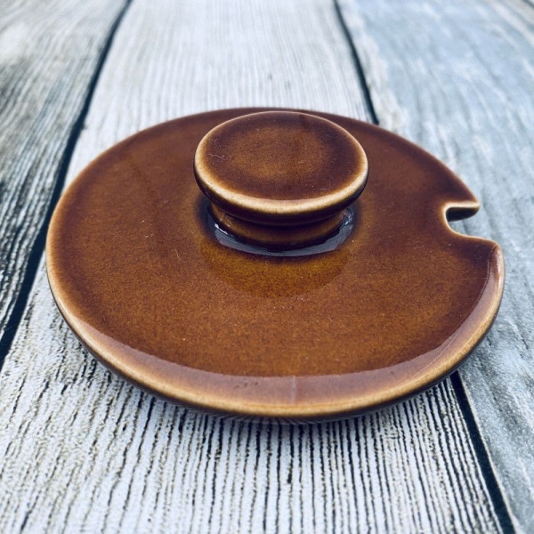 Hornsea Pottery Heirloom Autumn Brown Spare Lid for Lidded Jam/Preserve Pot