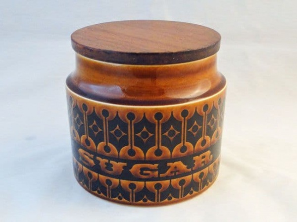 Hornsea Pottery Heirloom Autumn Brown Sugar Storage Jars