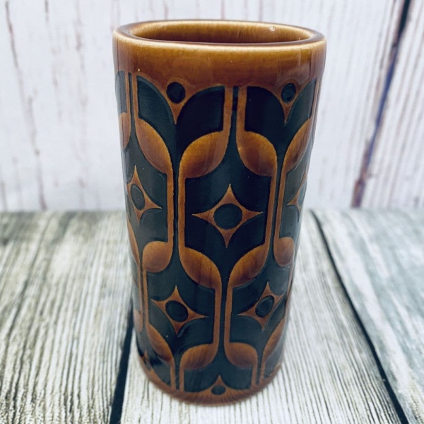 Hornsea Pottery Heirloom Autumn Brown Tall Spice Jar, Plain (No Lid)