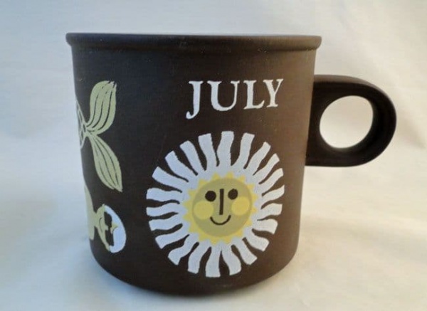 Hornsea Pottery Love Mugs, July