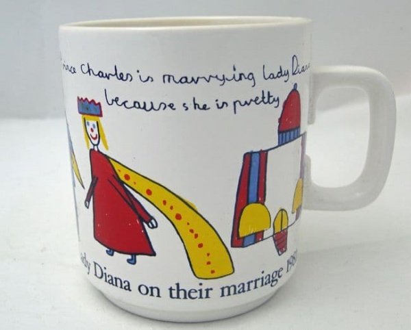 Hornsea Pottery Mug, Charles and Diana Wedding 1981