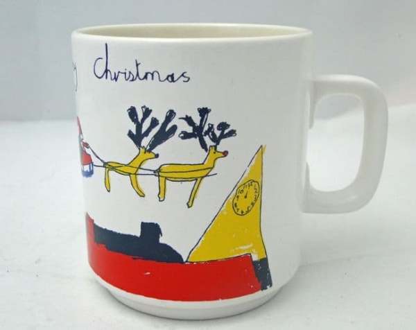 Hornsea Pottery Mug, Christmas 1981