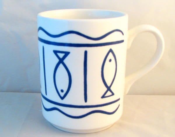 Hornsea Pottery Oceana White Mugs