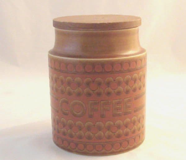 Hornsea Pottery Saffron Coffee Storage Jars