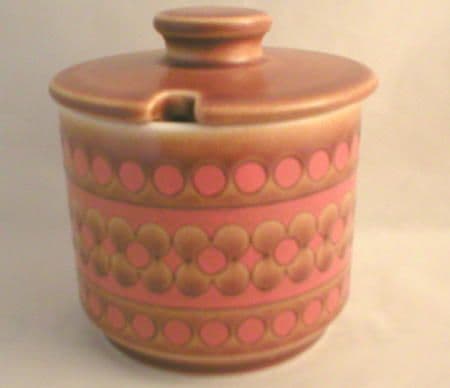 Hornsea Pottery Saffron Lidded Jam/Sugar Pots