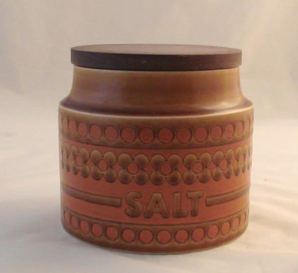 Hornsea Pottery Saffron Small Salt Storage Jars