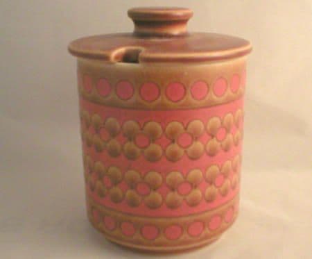 Hornsea Pottery Saffron Taller Lidded Jam Pot