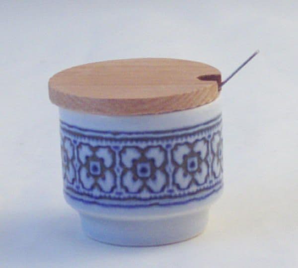 Hornsea Pottery Tapestry Lidded Mustard Pots