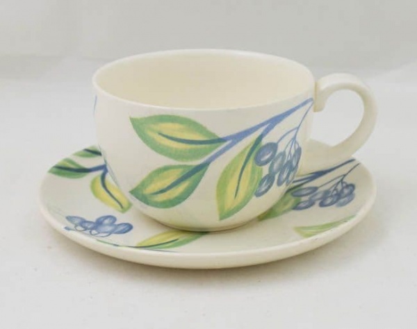 Johnson Brothers Blueberry Cups and Saucers