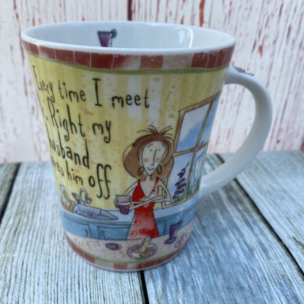 Johnson Brothers Born to Shop Mug, ''... Mr. Right ...''