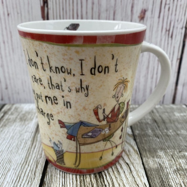 Johnson Brothers Born to Shop Mug ''I don't know, I don't care...''