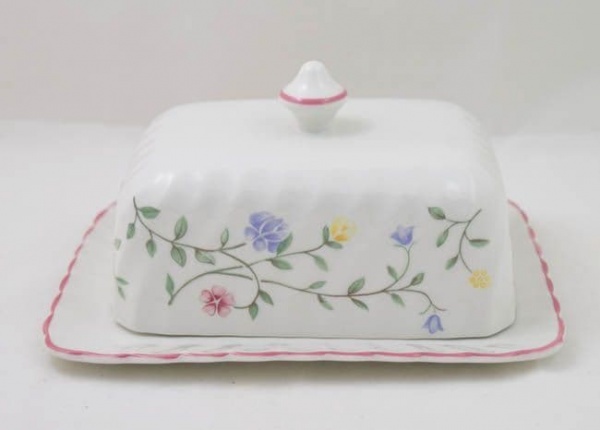 Johnson Brothers (Bros) Summer Chintz Lidded Butter Dishes