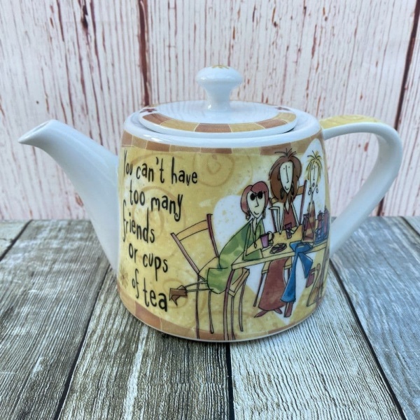 Johnson Brothers. Born to Shop 1.75 Pint Teapot (You can't have too many friends...)