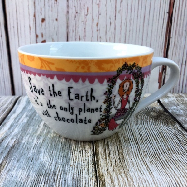 Johnson Brothers. Born to Shop Breakfast Cup, ''Save the Earth...''