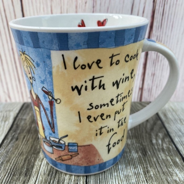 Johnson Brothers. Born to Shop Mug, ''I love to cook with wine''