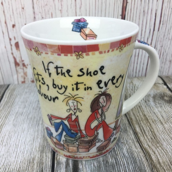 Johnson Brothers. Born to Shop Mug, ''If the Shoe Fits''