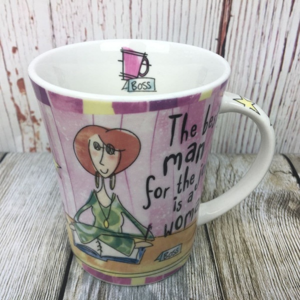 Johnson Brothers. Born to Shop Mug, ''The best man for the job is a woman''