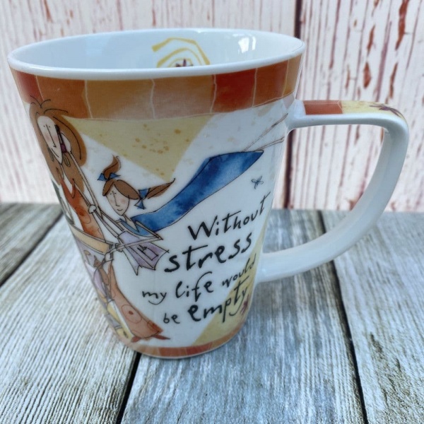 Johnson Brothers. Born to Shop Mug, ''Without stress my life would be empty''