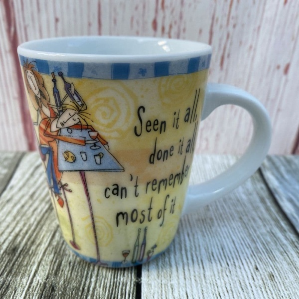 Johnson Brothers. Born to Shop Small Mug, ''Seen it all, done it all...''