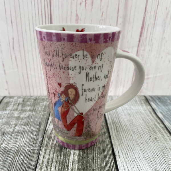 Johnson Brothers Born to Shop Tall Mug ''...forever in my thoughts...''