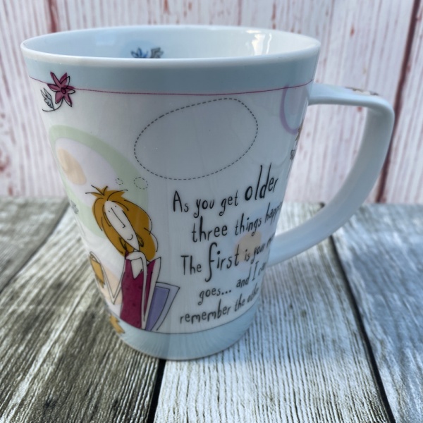 Johnson Brothers Born to Shop Mug ''As you get older...'' (Tapered)