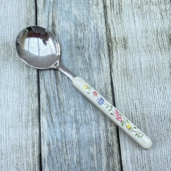 Johnson Brothers (Bros) Summer Chintz Soup Spoon (Viners/White)