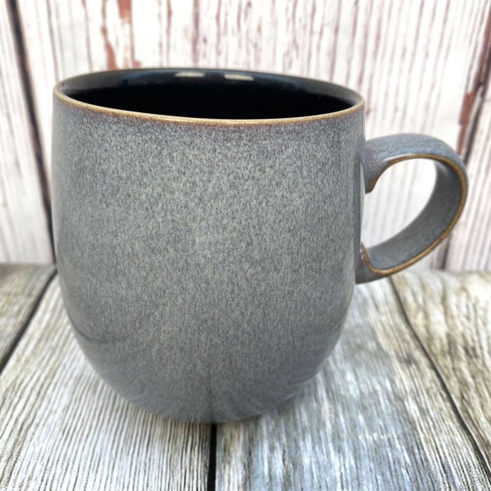 Denby Jet Grey/Black Large Curve Mug