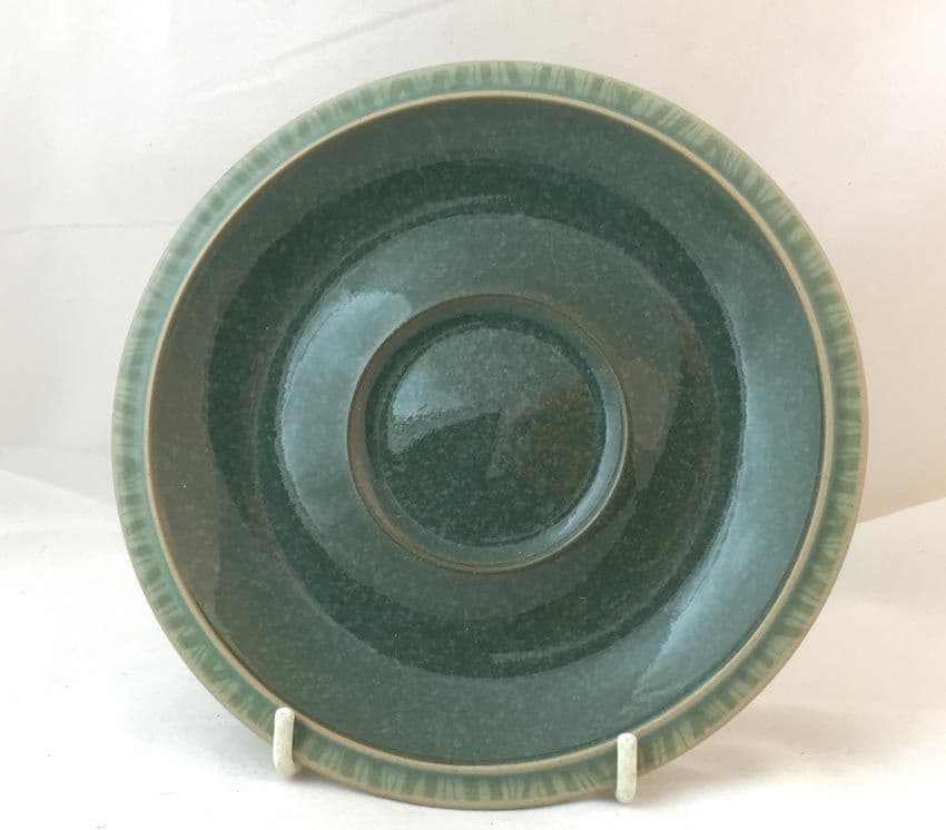 Denby Pottery Calm Saucers (Dark Green)