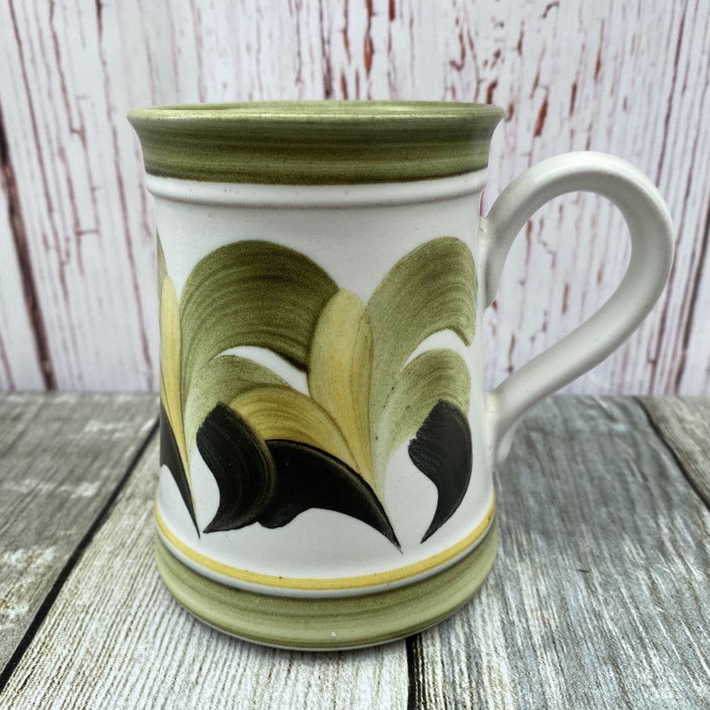 Denby Pottery Green Hand-painted Mug (Inspired by Six of the Best)