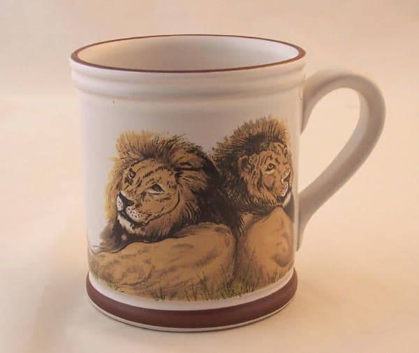 Denby Pottery Lion Mug