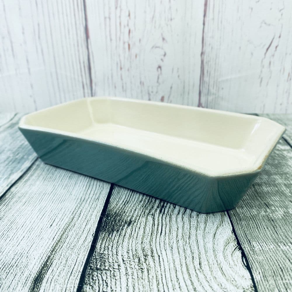 Denby Pottery Manor Green Hors D'oeuvre Dish (Shaved Corners), Large