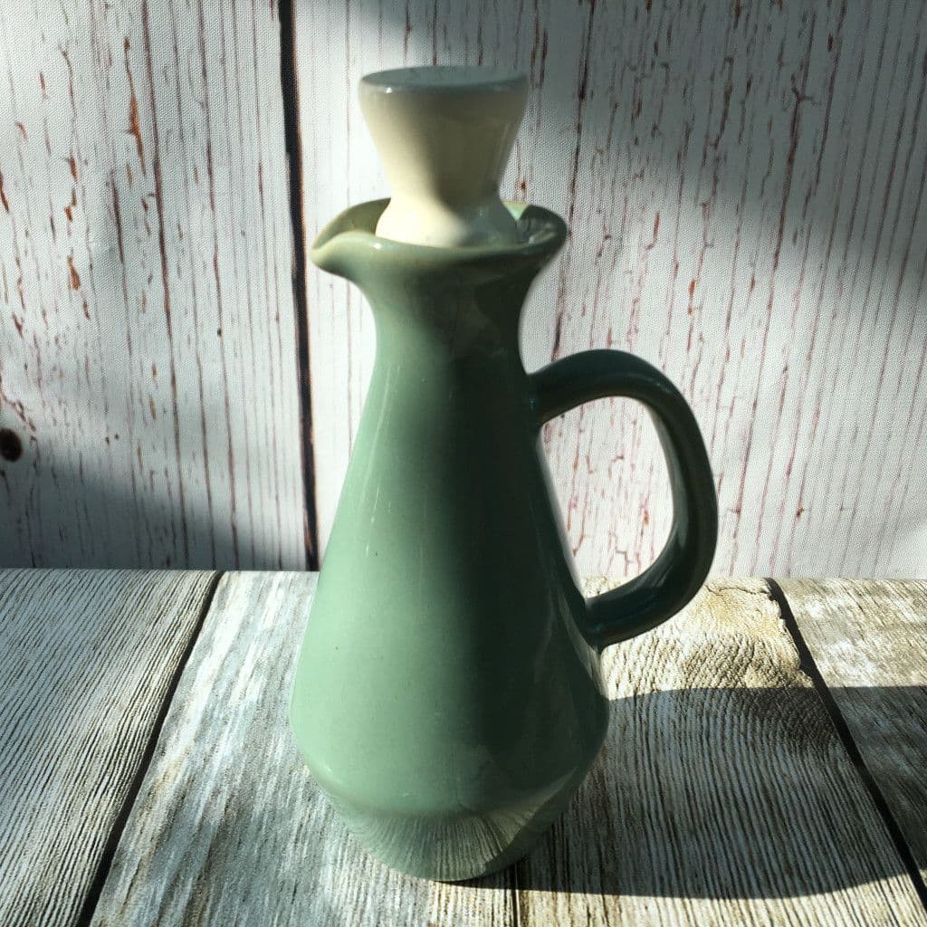 Denby Pottery Manor Green Oil/Vinegar Bottle (Cream Top)