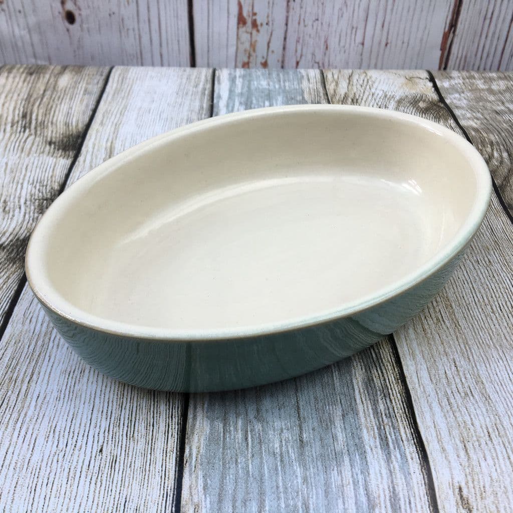 Denby Pottery Manor Green Oval Serving Dish, 8.5''