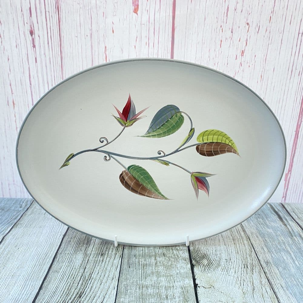 Denby Pottery Spring Oval Platter, 12.5''