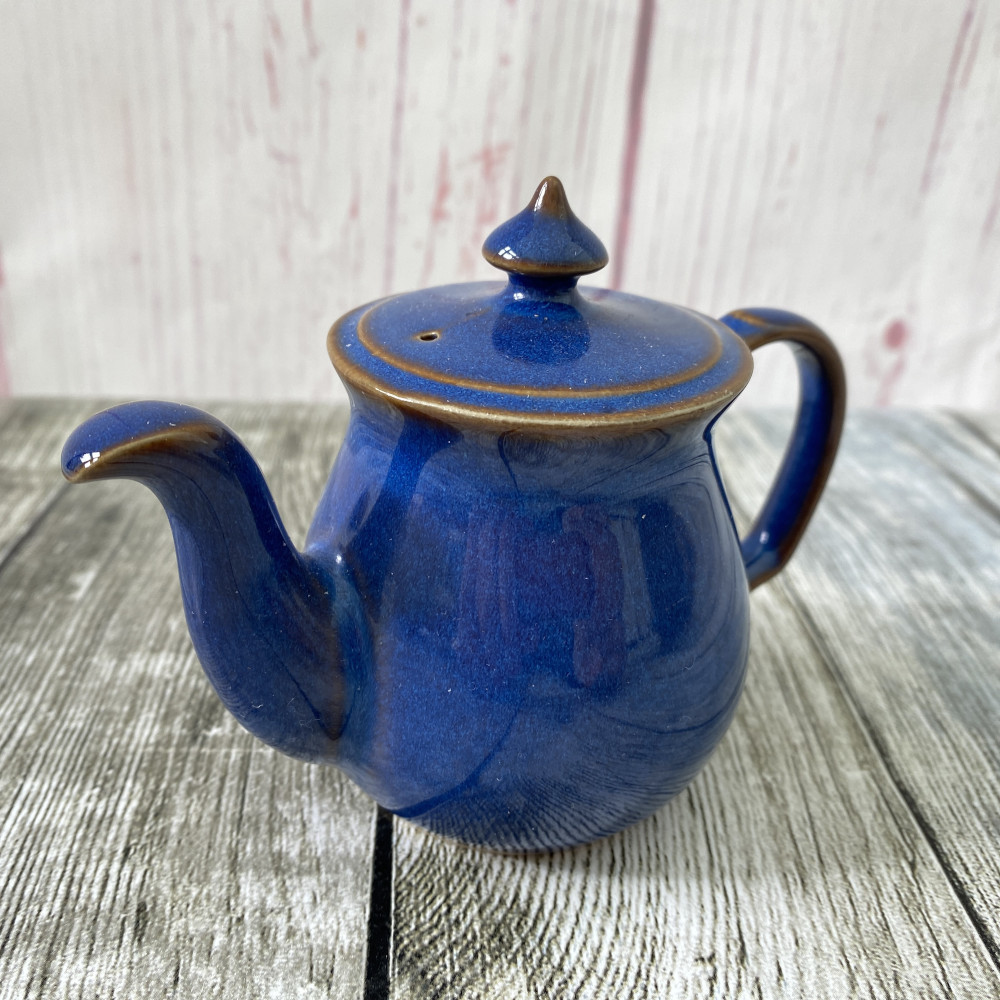 Denby Imperial Blue Salt Pot - Teapot Shape