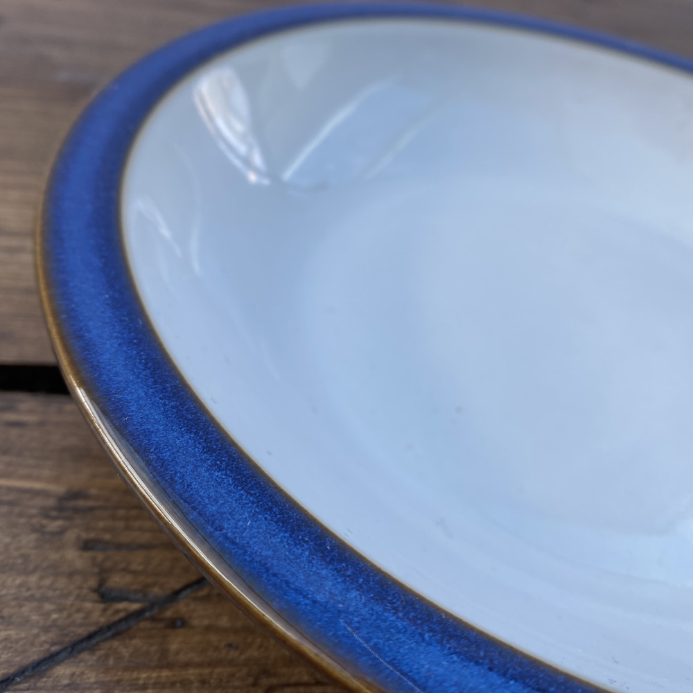 Denby Imperial Blue Rimmed Pasta Bowl