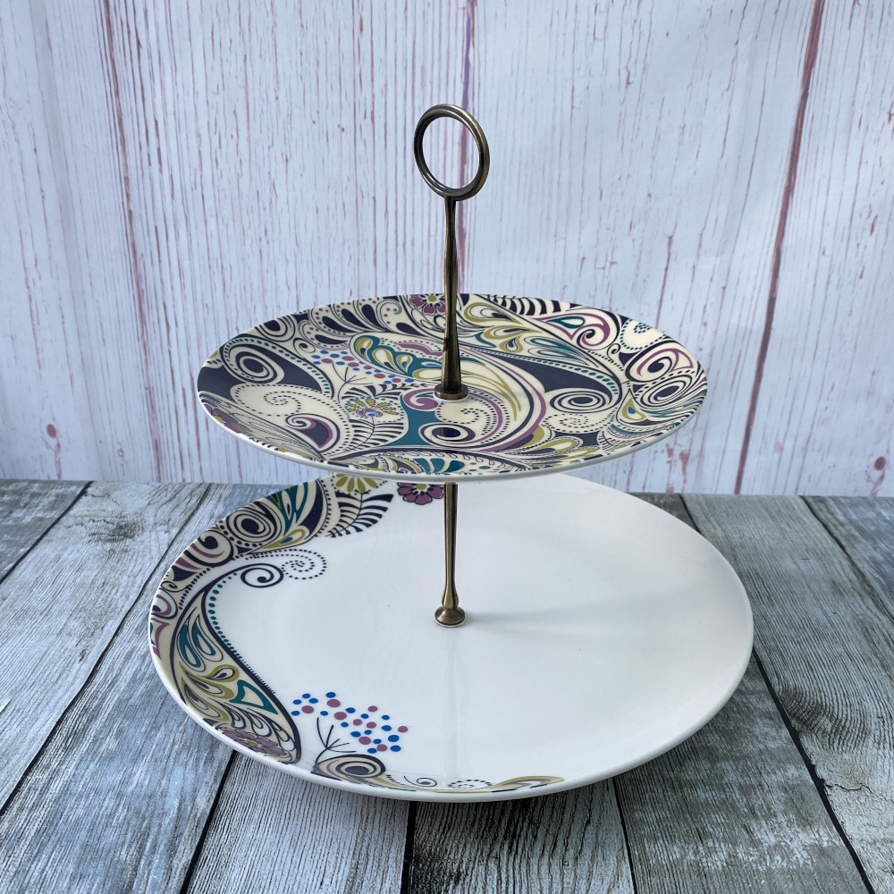Denby Monsoon Cosmic Cake Stand (2 Tier)