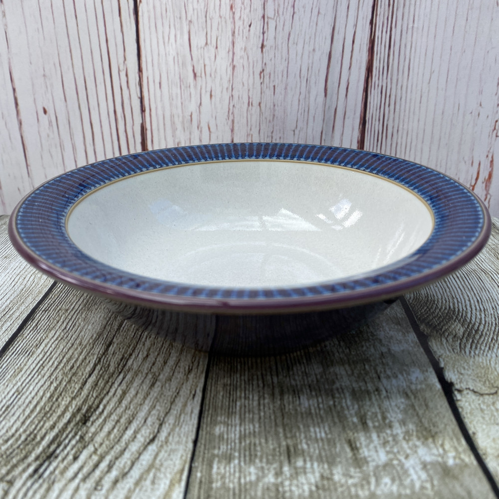 Denby Pottery Storm Rimmed Soup/Cereal Bowl (Plum)