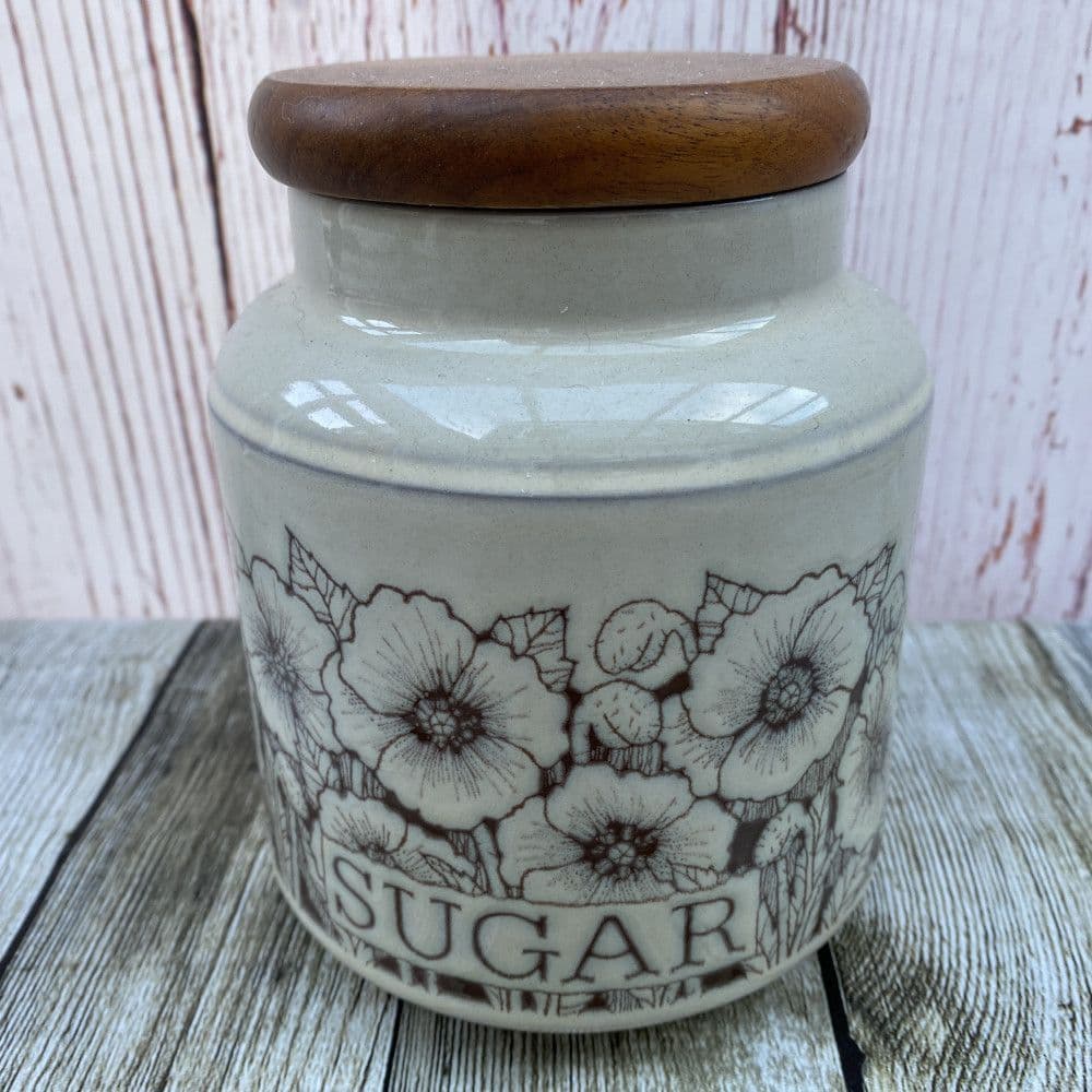 Hornsea Cornrose Lidded Storage Jar, Sugar