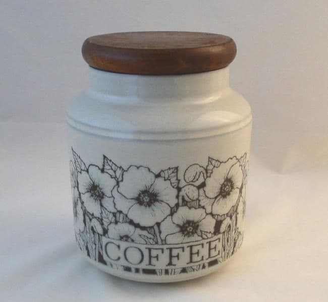 Hornsea Pottery Cornrose Storage Jars (Coffee)